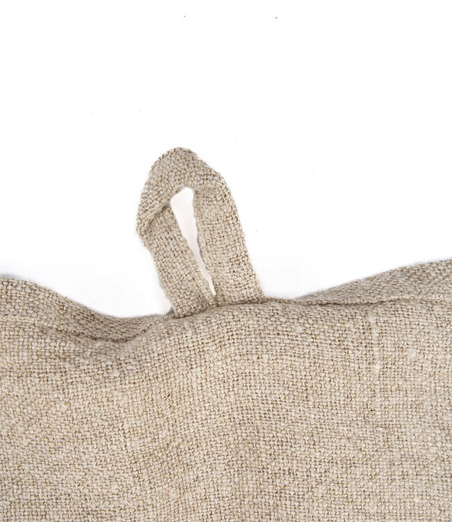 Bazar Bizar Antwerp The Linen Moody keukendoek - naturel zwart - 50x70 cm