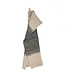 Bazar Bizar Antwerp The Linen Moody keukendoek - naturel zwart - 50x70 cm