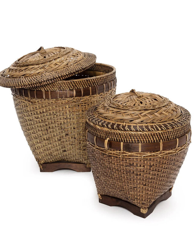 Bazar Bizar Antwerp De Koloniale Opbergmand - Natuurlijk Bruin - M
