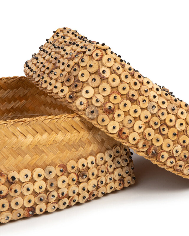 Bazar Bizar Antwerp De mand van kokosnootschalen - naturel - L
