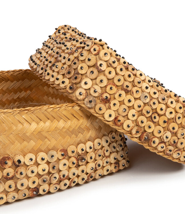 Bazar Bizar Antwerp De mand van kokosnootschalen - naturel - L