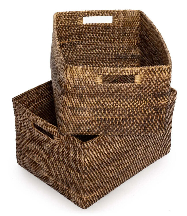 Bazar Bizar Antwerp De koloniale tijdschriftmand - natuurlijk bruin - M