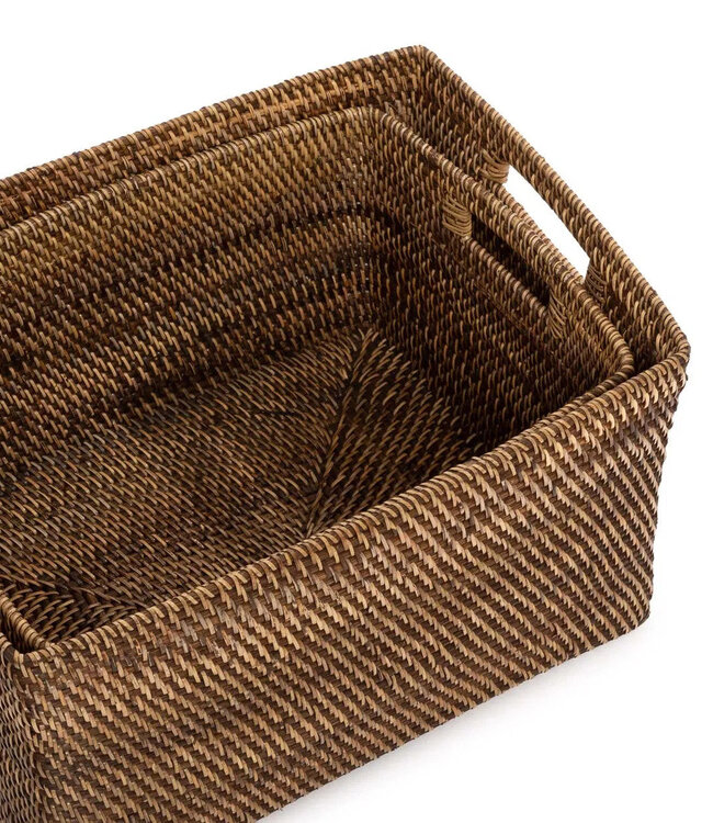 Bazar Bizar Antwerp De koloniale tijdschriftmand - natuurlijk bruin - M