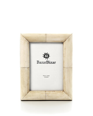Bazar Bizar Antwerp De Wabi Bone Lijst - Crème - 13x18