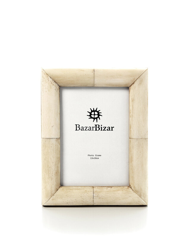 Bazar Bizar Antwerp De Wabi Bone Lijst - Crème - 13x18