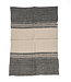 Bazar Bizar Antwerp The Linen Dash keukendoek - naturel zwart - 50x70