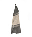 Bazar Bizar Antwerp The Linen Dash keukendoek - naturel zwart - 50x70