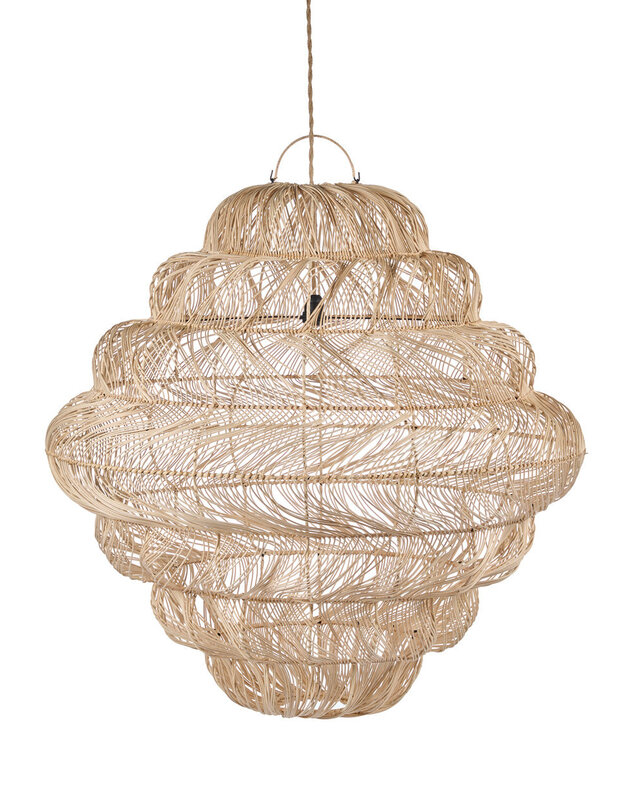 Bazar Bizar Antwerp De Aurora Puff-hanglamp - Naturel - XL