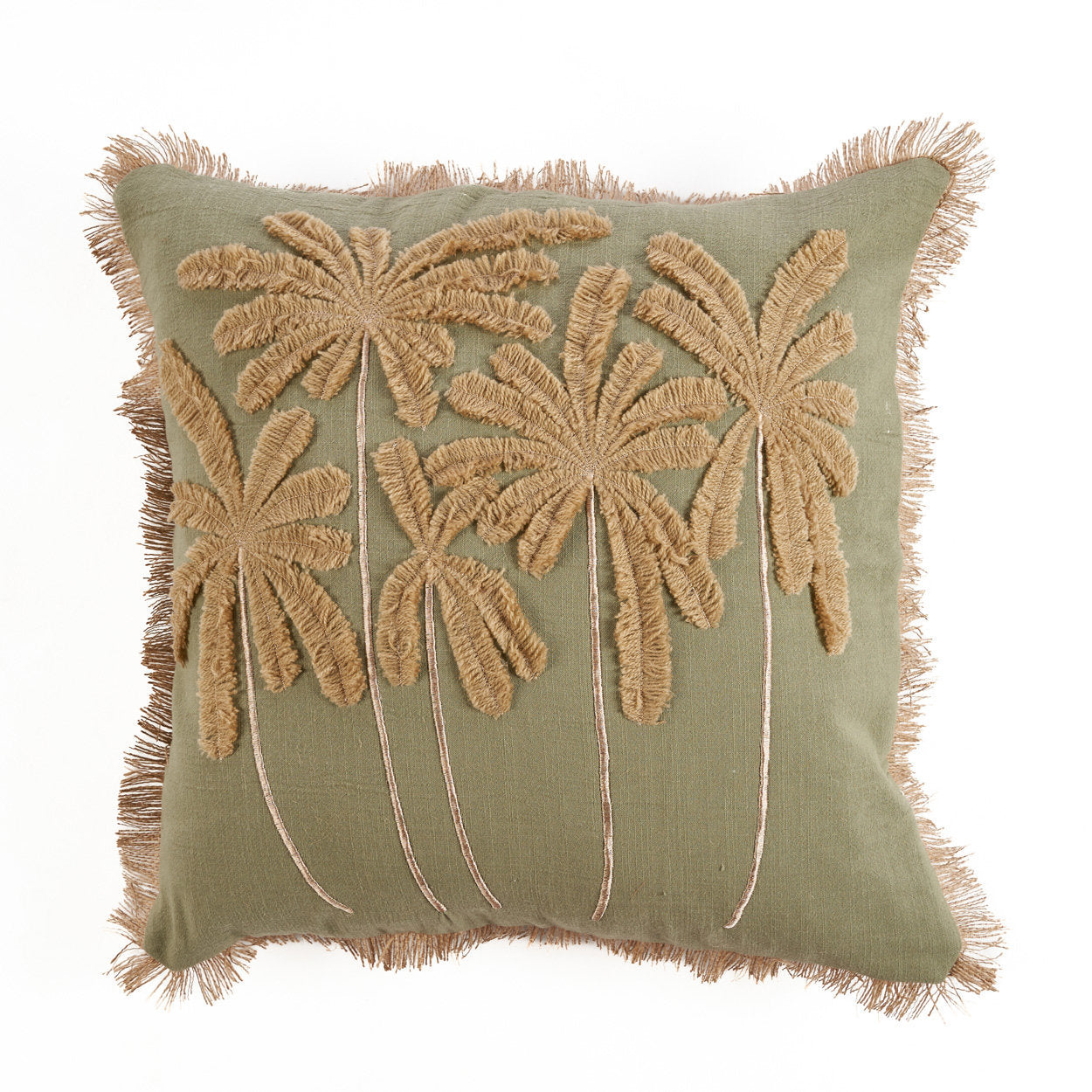 Bazar Bizar Antwerp De Tropische Bries Kussenhoes - Bosgroen - 50x50