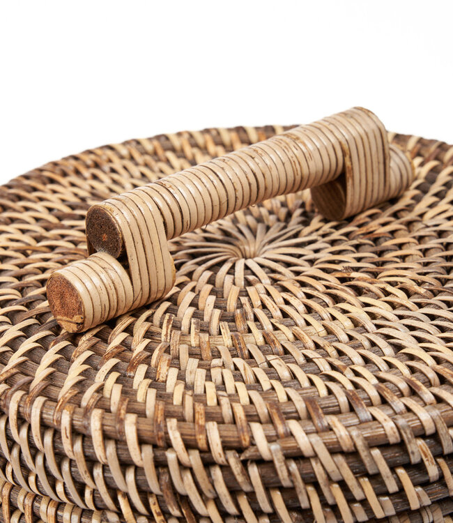 Bazar Bizar Antwerp De hoge rotanmand - natuurlijk bruin