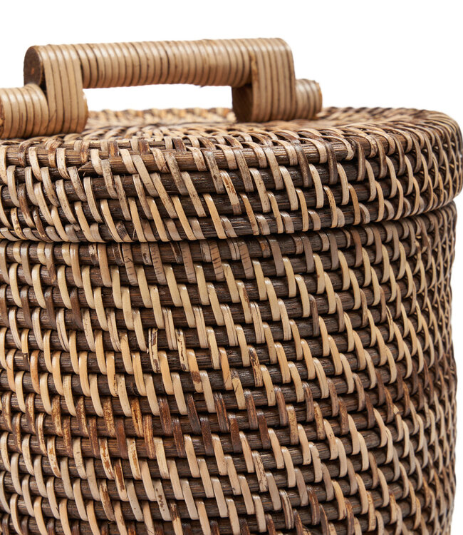 Bazar Bizar Antwerp De hoge rotanmand - natuurlijk bruin