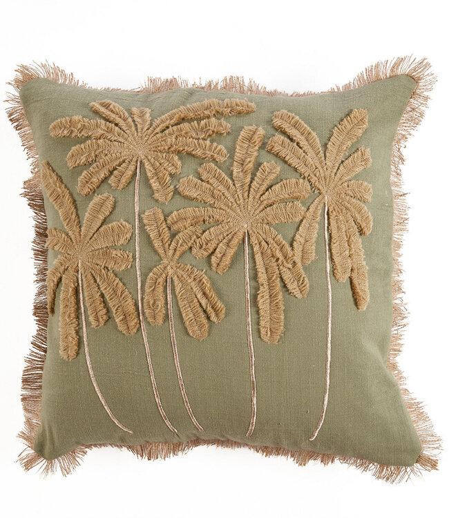 Bazar Bizar Antwerp De Tropische Bries Kussenhoes - Bosgroen - 50x50