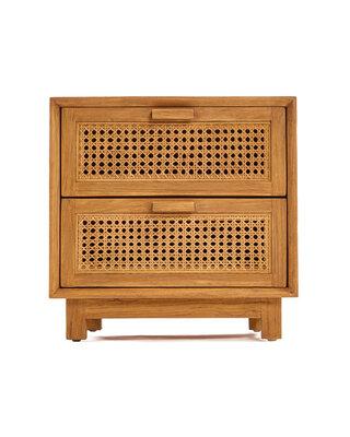 Bazar Bizar Antwerp Nachtkastje Harmony - naturel - 51x48x48 cm