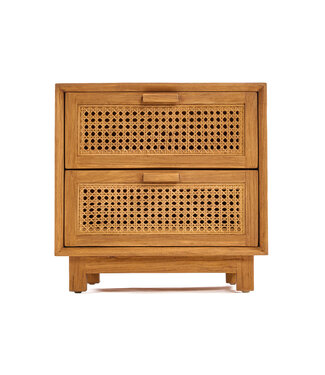 Bazar Bizar Antwerp Nachtkastje Harmony - naturel - 51x48x48 cm