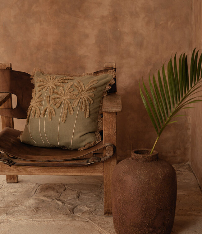 Bazar Bizar Antwerp De Tropische Bries Kussenhoes - Bosgroen - 50x50