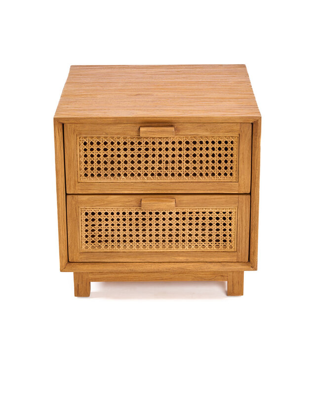 Bazar Bizar Antwerp Nachtkastje Harmony - naturel - 51x48x48 cm