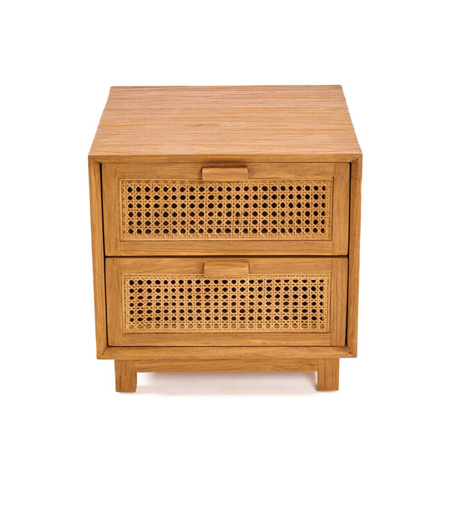 Bazar Bizar Antwerp Nachtkastje Harmony - naturel - 51x48x48 cm