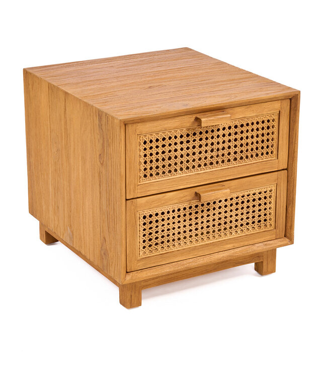 Bazar Bizar Antwerp Nachtkastje Harmony - naturel - 51x48x48 cm