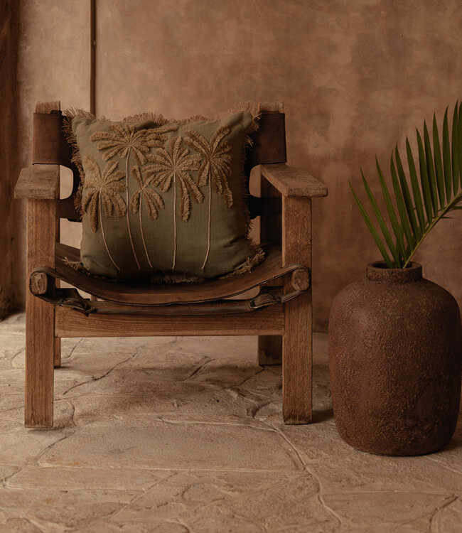 Bazar Bizar Antwerp De Tropische Bries Kussenhoes - Bosgroen - 50x50