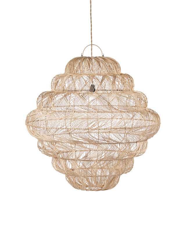 Bazar Bizar Antwerp De Aurora Puff-hanglamp - Naturel - XL