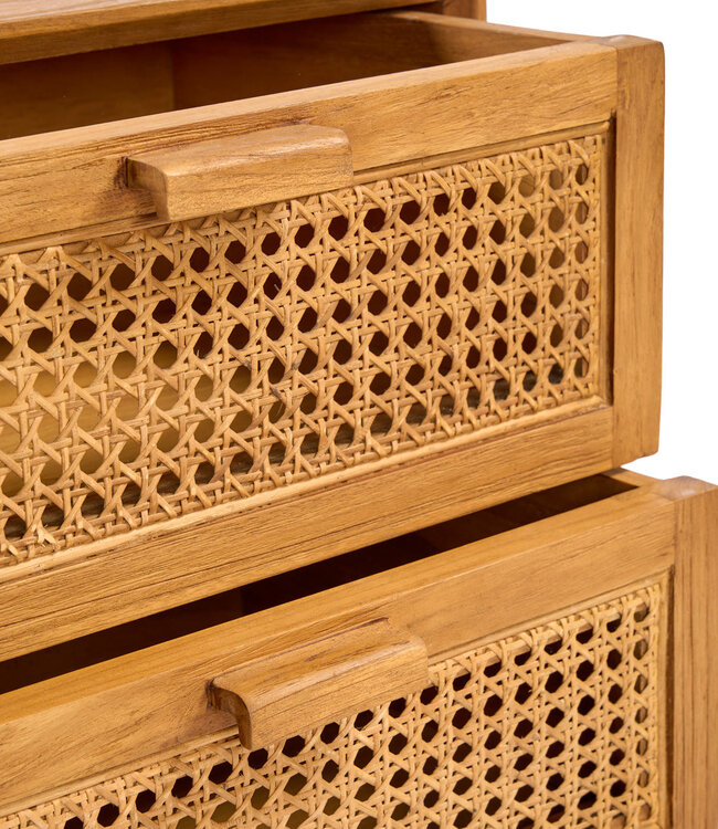 Bazar Bizar Antwerp Nachtkastje Harmony - naturel - 51x48x48 cm