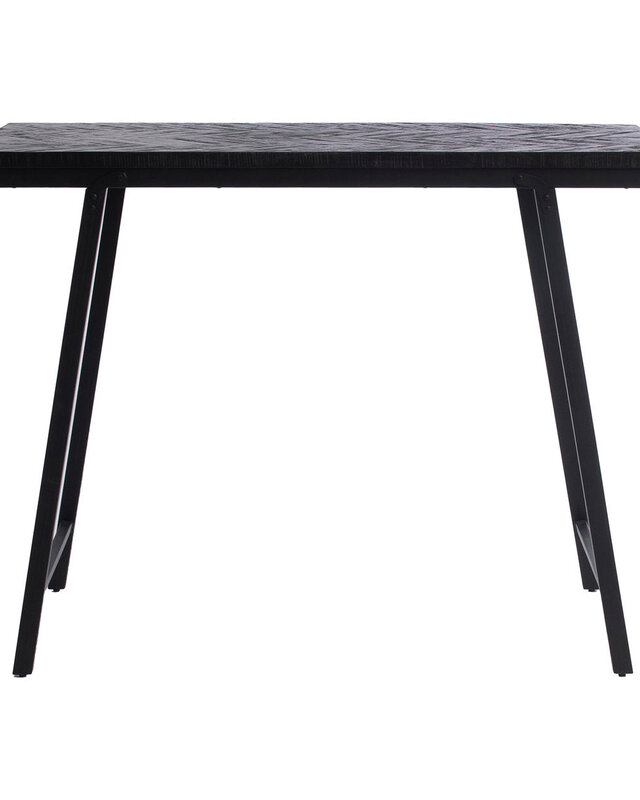Bazar Bizar Antwerp Visgraat Hoge Tafel - Zwart - 140 cm