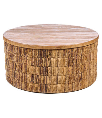 Bazar Bizar Antwerp Abaca ronde naturel Magani salontafel - naturel
