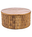 Bazar Bizar Antwerp Abaca ronde naturel Magani salontafel - naturel
