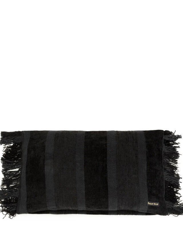 Bazar Bizar Antwerp The Oh My Gee Cushion Cover - Black Velvet - 30x50