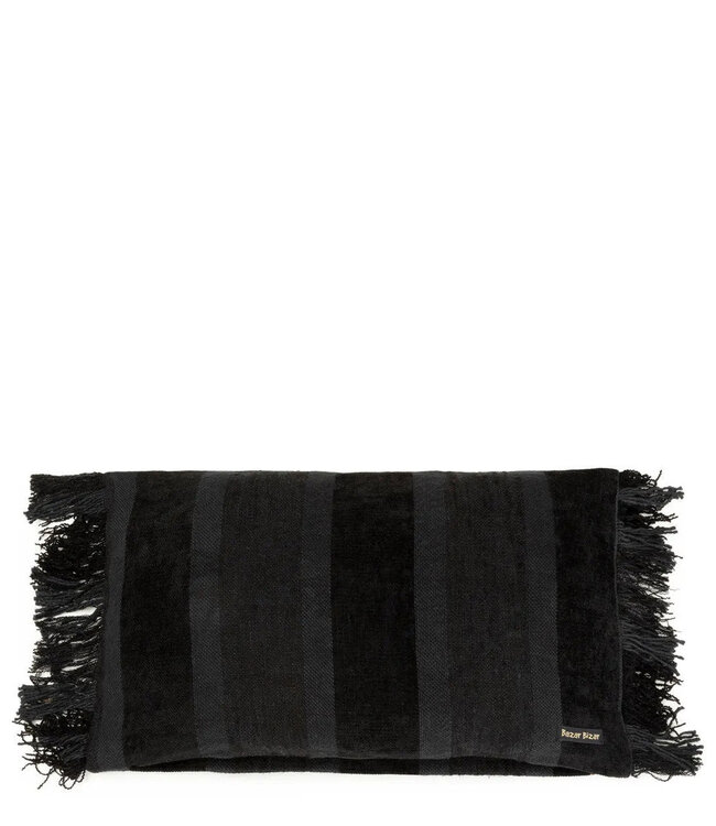 Bazar Bizar Antwerp The Oh My Gee Cushion Cover - Black Velvet - 30x50