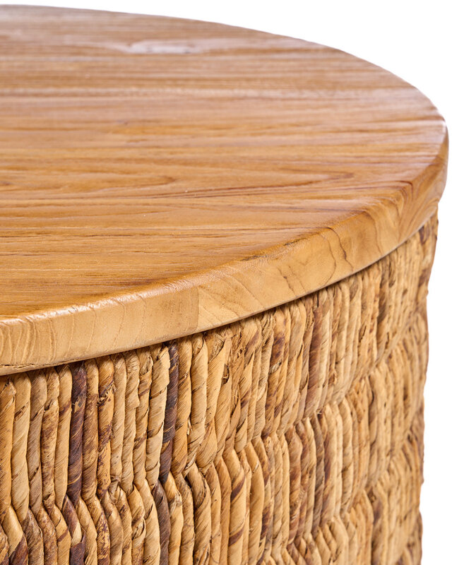 Bazar Bizar Antwerp Abaca ronde naturel Magani salontafel - naturel