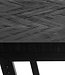 Bazar Bizar Antwerp Visgraat Hoge Tafel - Zwart - 140 cm