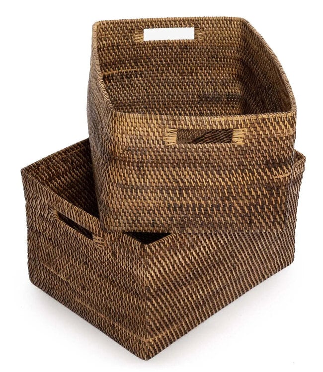 Bazar Bizar Antwerp De Koloniale Tijdschriftenmand - Naturel Bruin - S