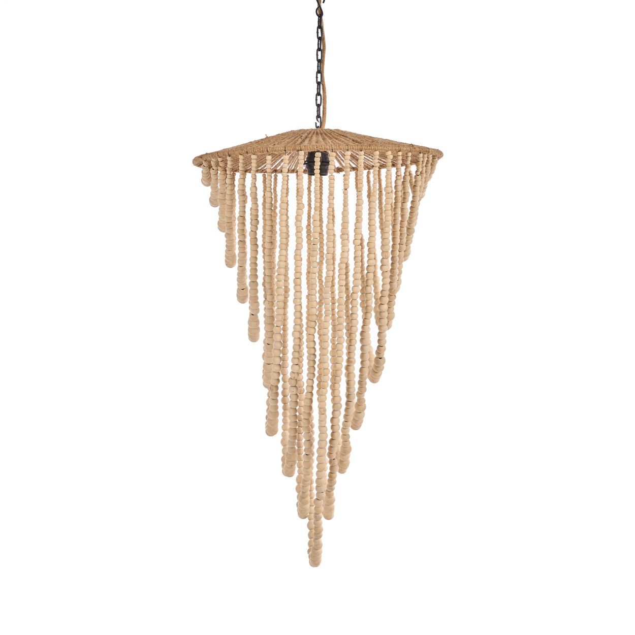 Bazar Bizar Antwerp Hanglamp Natuurlijk Hout - IJzer Indonesië - L