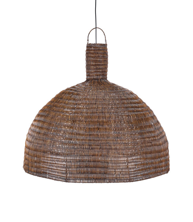 Bazar Bizar Antwerp De Dome hanglamp - Donkere walnoot - XL