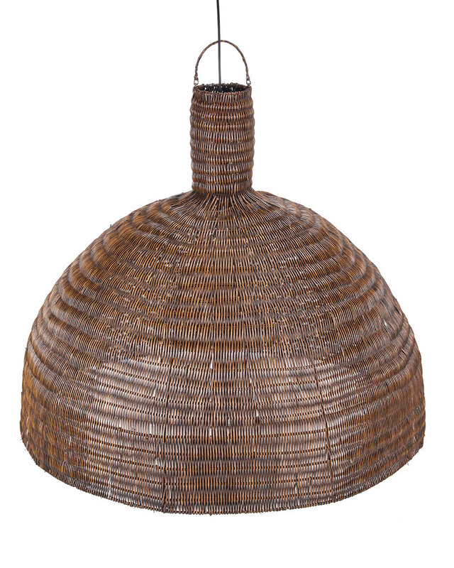 Bazar Bizar Antwerp De Dome hanglamp - Donkere walnoot - XL