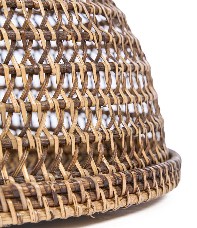 Bazar Bizar Antwerp De rotan voedselkap - naturel bruin - M