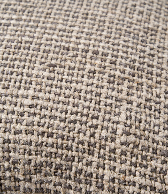 Bazar Bizar Antwerp De kussenhoes met linnenstructuur - natuurlijk zwart