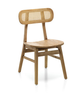 Bazar Bizar Antwerp De Nova Stoel - Naturel - H80 x B47 x D45 cm