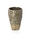 Bazar Bizar Antwerp Vaas met rotsstructuur - Grijze steen - L - 36x25x25 cm