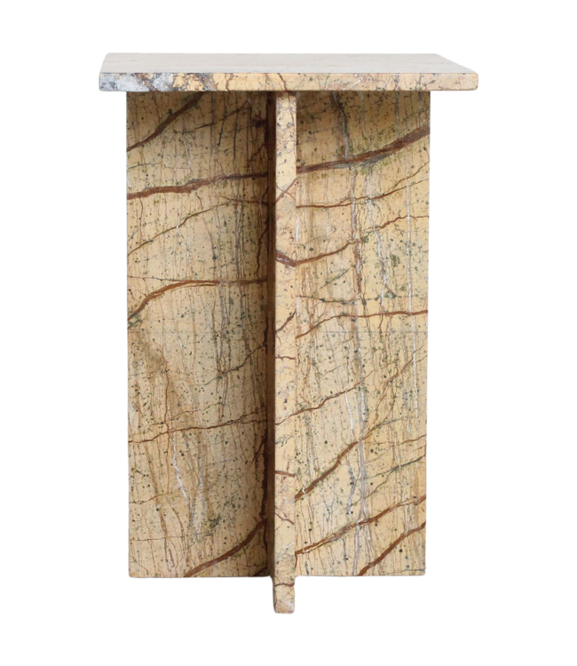 Raw Materials Amsterdam Seoel Marmeren Bijzettafel | Bizar | 35x35x50 cm