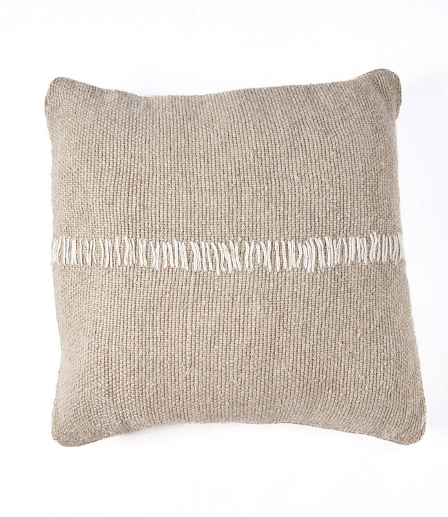 Bazar Bizar Antwerp De Linnensteek Kussenhoes - Natuurwit