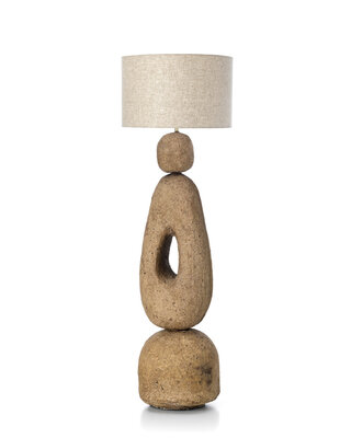 Bazar Bizar Antwerp De Lampatha Christie vloerlamp - modderkleur - XL