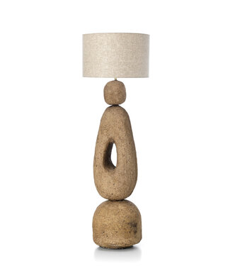 Bazar Bizar Antwerp De Lampatha Christie vloerlamp - modderkleur - XL