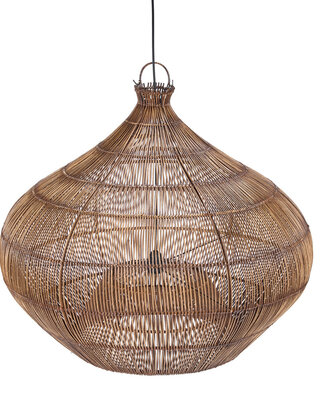 Bazar Bizar Antwerp De Desert Gourd Hanglamp - Donker walnoot - L