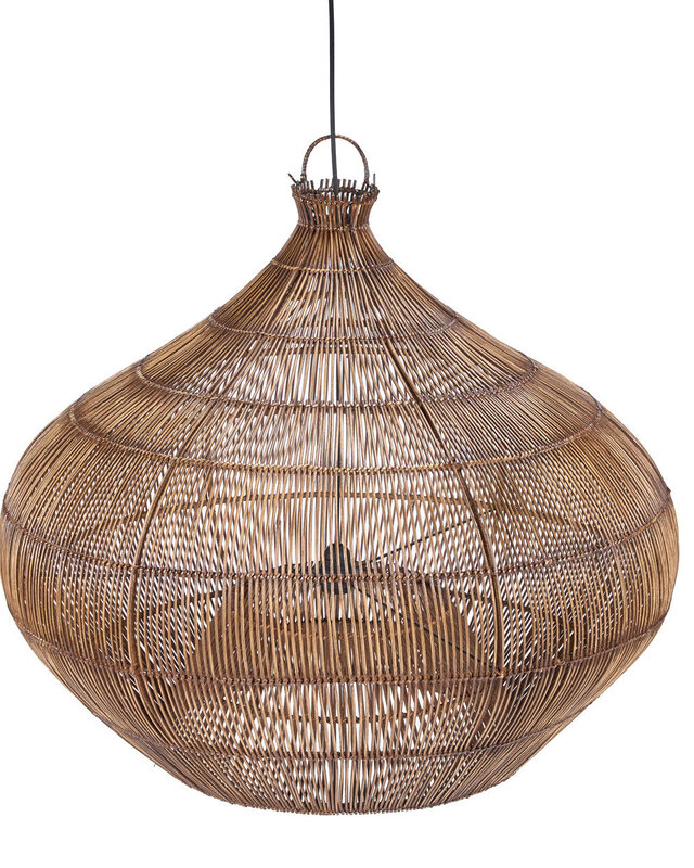 Bazar Bizar Antwerp De Desert Gourd Hanglamp - Donker walnoot - L