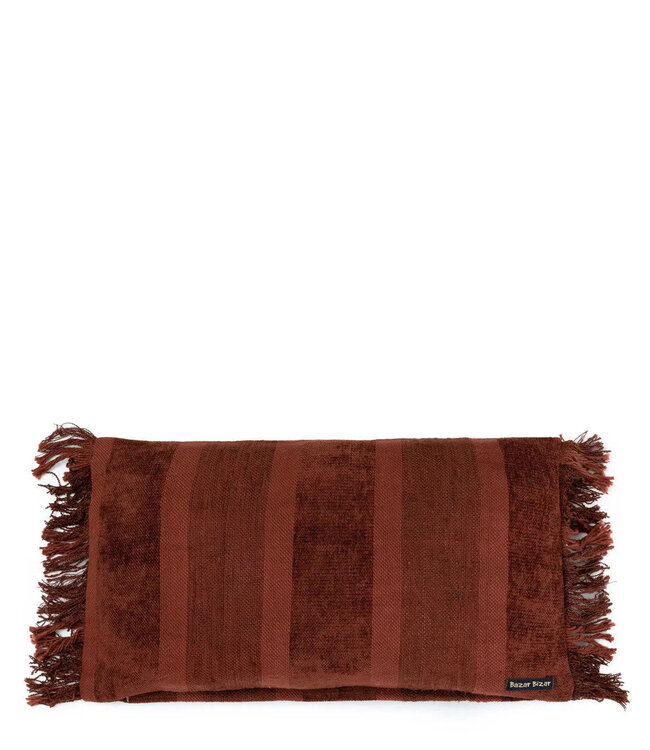 Bazar Bizar Antwerp The Oh My Gee Cushion Cover - Burgundy Velvet - 30x50