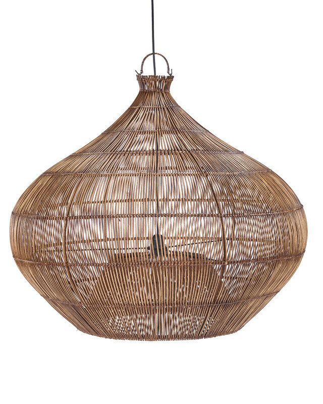 Bazar Bizar Antwerp De Desert Gourd Hanglamp - Donker walnoot - L