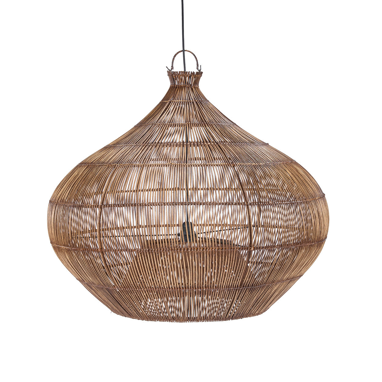 Bazar Bizar Antwerp De Desert Gourd Hanglamp - Donker walnoot - L