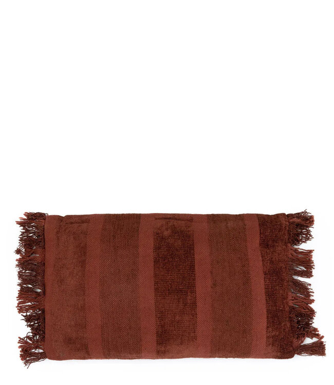 Bazar Bizar Antwerp The Oh My Gee Cushion Cover - Burgundy Velvet - 30x50